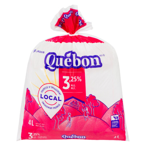 Québon 3.25%  Milk Homogenized 4 L