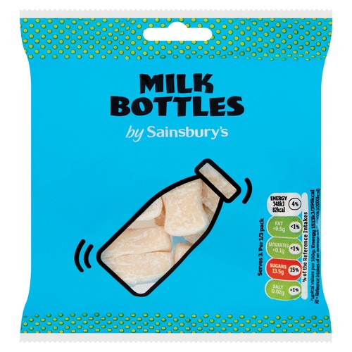 Sainsbury's Candy Milk Bottles 70 g