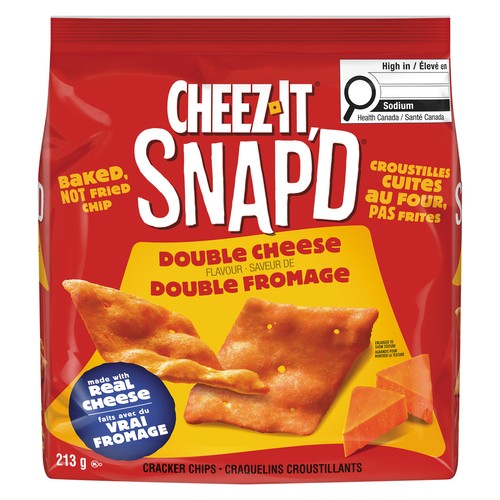 Kellogg Cheez-It Snap'd Cracker Double Cheese 213 g