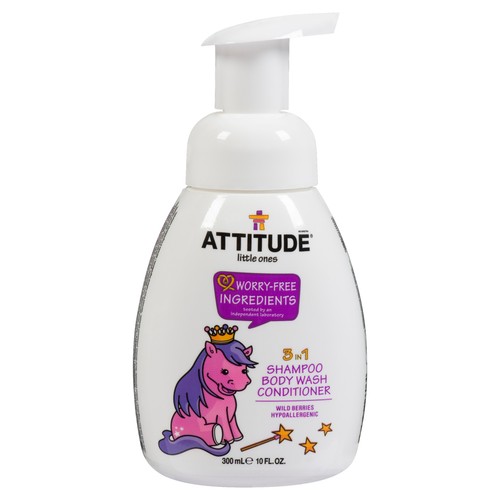 Attitude Little Ones 3-In-1 Shampoo, Body Wash & Conditioner 300 ml