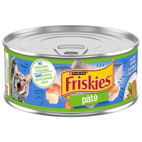 Friskies Wet Cat Food Pate Seafood Supreme 156 g