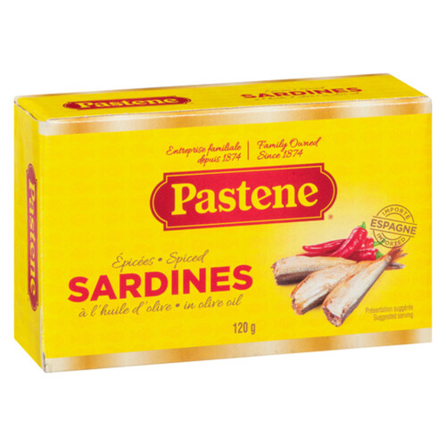 Pastene Spiced Sardines In Olive Oil 120 g