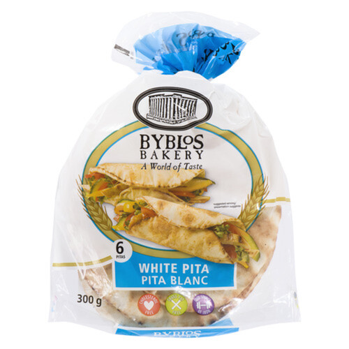 Byblos Pita Bread White 7-Inch 6 EA