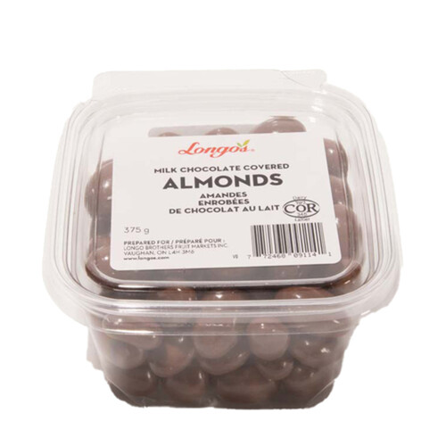 Longo's Milk Chocolate Covered Almonds 375 g