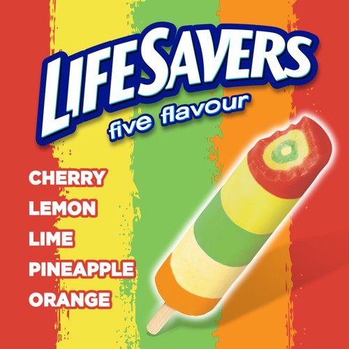 Life Savers Ice Pops Five Flavours 10 x 65 ml