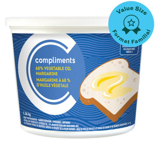 Compliments Margarine Soft Soya 1.36 kg