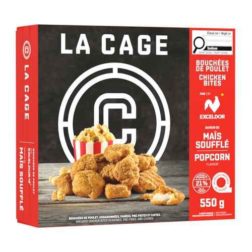 La Cage Frozen Popcorn Chicken Bites 550 g