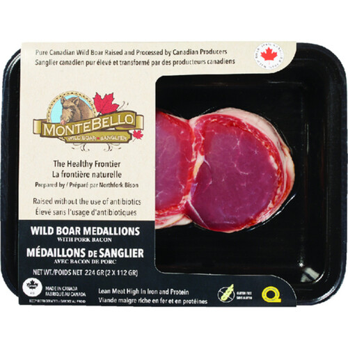 Montebello Wild Medallions Bacon 224 g