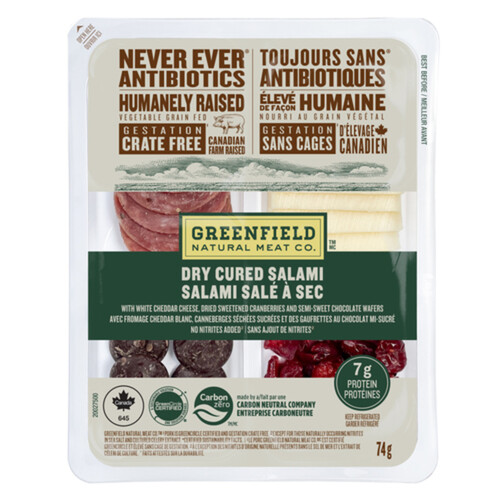 Greenfield Natural Meat Snack Kit Salami Dry Cured 74 g