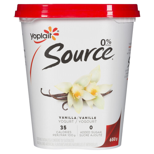 Yoplait Source Yogurt Vanilla 650 g