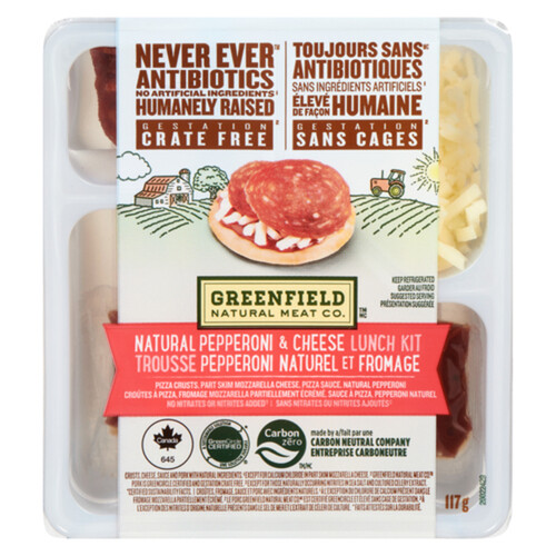 Greenfield Natural Meat Lunch Kit Natural Pepperoni & Cheese 117 g