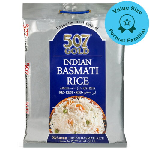 Lal Qilla 507 Gold Indian Basmati Rice Value Size 3.63 kg