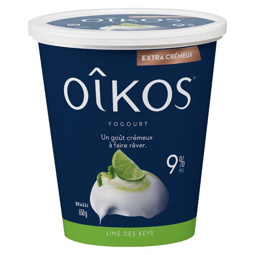 Oikos 9% Greek Extra Creamy Yogurt Key Lime 650 g