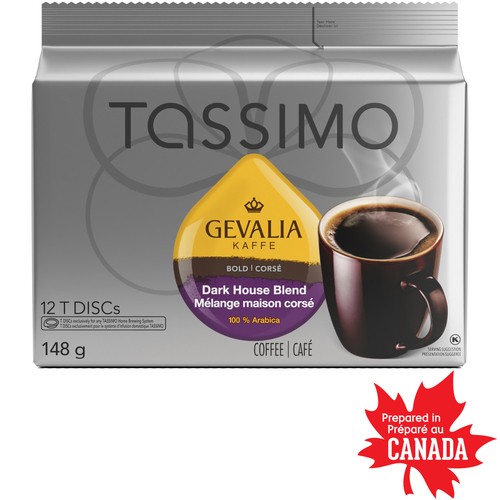 Tassimo Gevalia Coffee Pods Dark House Blend 12 T-Discs 148 g