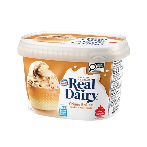 Nestlé Real Dairy Ice Cream Creme Brulee Ripple 1.5 L