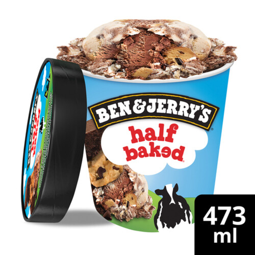 Ben & Jerry's Ice Cream Half Baked Chocolate & Vanilla 473 ml