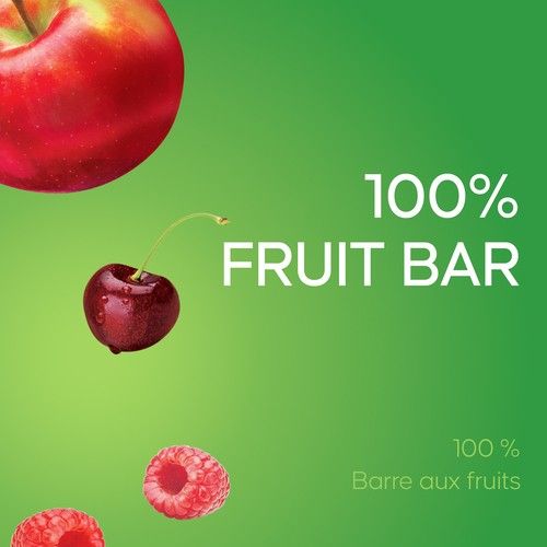 SunRype Fruitsource 100% Fruit Bar Apple Cherry Berry 37 g