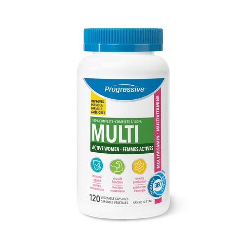 Progressive Multivitamins Active Women Capsules 120 Count