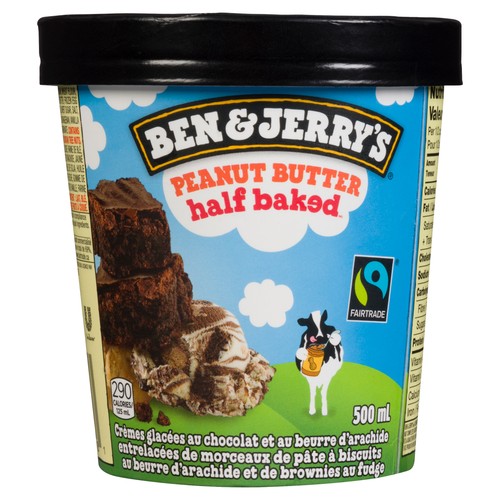 Ben & Jerry's Ice Cream Peanut Butter Half Baked 500 ml