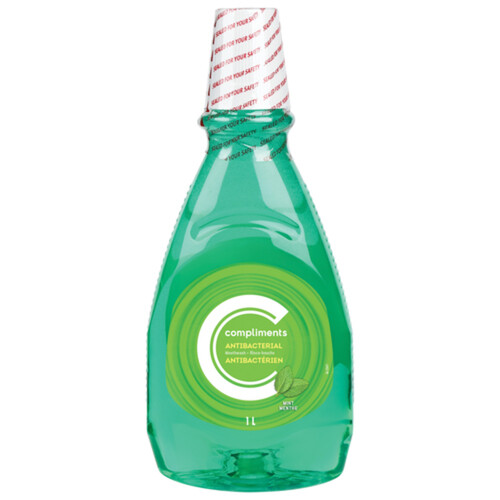 Compliments Antibacterial Mouthwash Mint 1 L