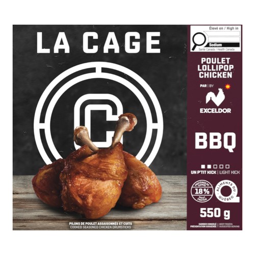 La Cage Frozen Chicken Lollipop BBQ 550 g