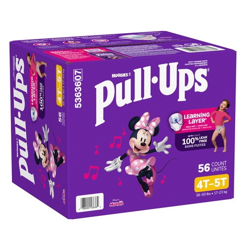 Huggies Pull-Ups Girl's Potty Training Pants 4T-5T 56 Count