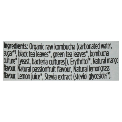 Remedy Organic Kombucha No Sugar Mango Passion 355 ml (can)