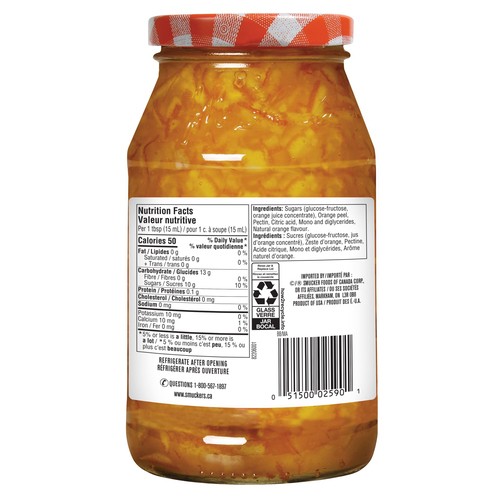 Smucker's Jam Pure Orange Marmalade 500 ml