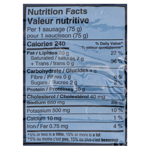 Schneiders Smoked Sausage Classic Recipe 375 g Voilà Online Groceries