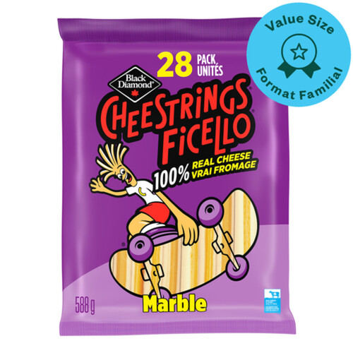 Black Diamond Cheestrings Cheese Snack Marble 28 Pack 588 g