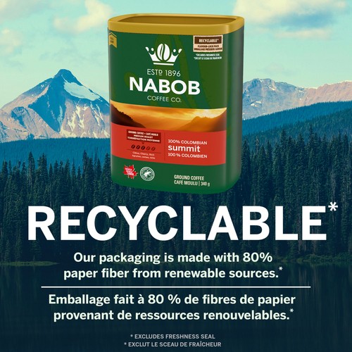 Nabob Ground Coffee Summit Medium Roast 340 g