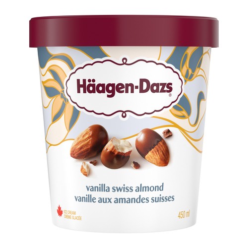 Haagen-Dazs Ice Cream Vanilla Swiss Almond 450 ml