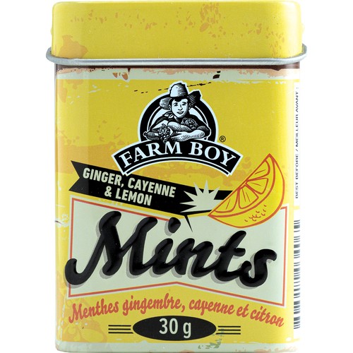 Farm Boy Mints Ginger Cayenne And Lemon 30 g