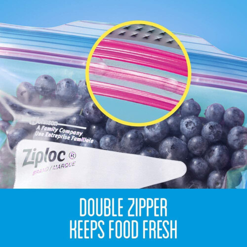 Ziploc Freezer Bags Grip 'n Seal Technology Large Mega Pack 60 Bags