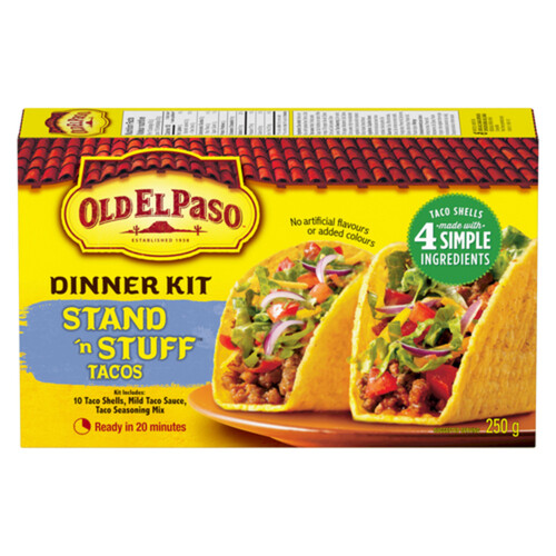 Old El Paso Taco Dinner Kit Stand 'n Stuff 250 g