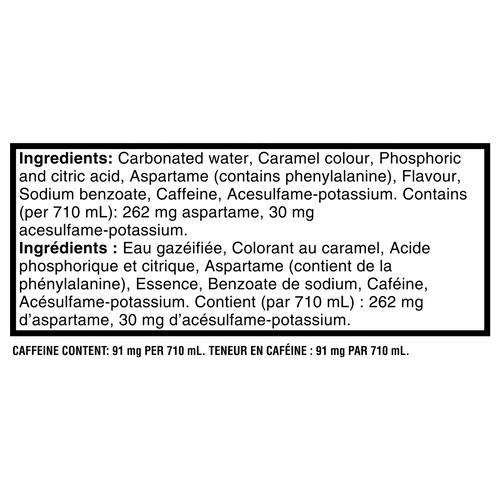Diet Coke Soda 6 x 710 ml (bottles)