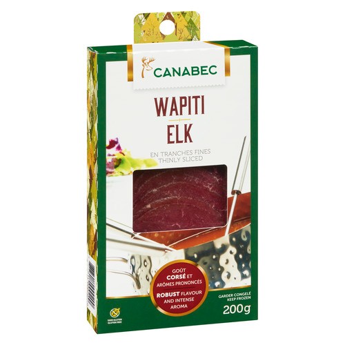 Gibiers Canabec Frozen Elk Thinly Sliced 200 g