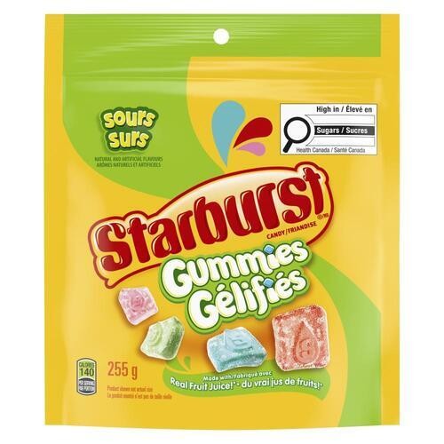 Starburst Gummies Candy Sour 255 g