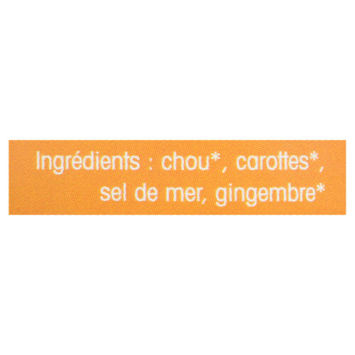 Tapp Organic Carrots Raw Sauerkraut 375 ml