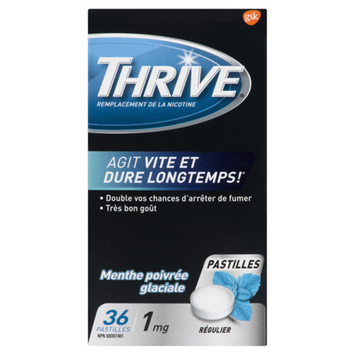 Thrive 1 mg Nicotine Replacement Lozenges Peppermint Chill 36 EA