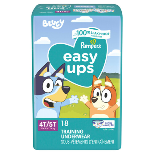 Pampers Easy Ups Training Underwear For Boys Size 6 4T-5T 18 Count 