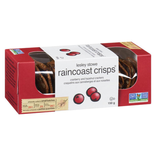 Lesley Stowe's Raincoast Crisps Cranberry & Hazelnut 150 g