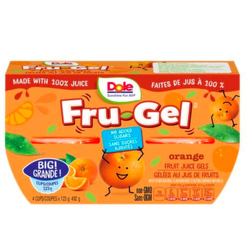Dole Fruit Juice Gel Orange 492 g Voilà Online Groceries & Offers
