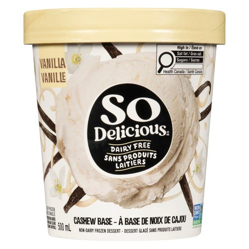 So Delicious Dairy-Free Cashew-Based Frozen Dessert Simply Vanilla 500 ml