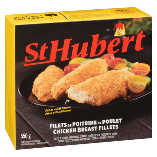 St Hubert Breast Fillets Chicken 550 g (frozen)