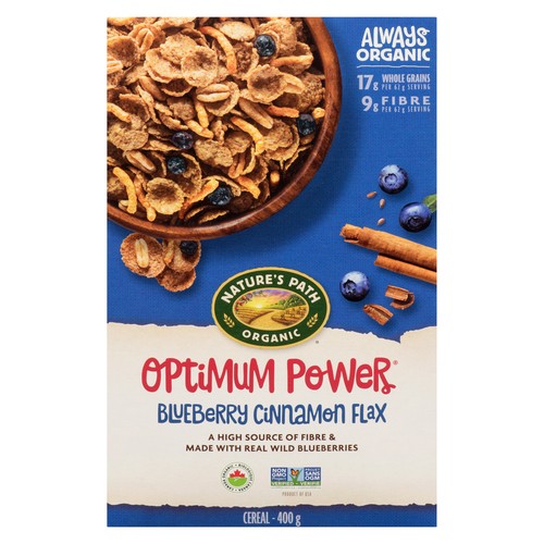 Nature's Path Organic Cereal Blueberry Cinnamon Flax 400 g