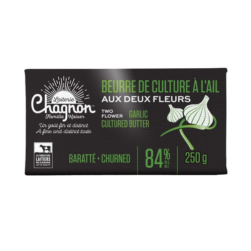 Laiterie Chagnon Famille Kaiser Churned Butter Garlic 250 g