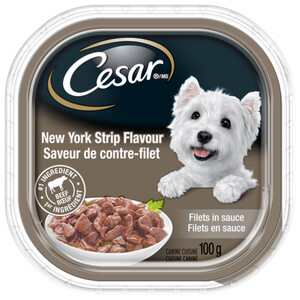 Cesar Wet Dog Food Filets In Sauce New York Strip Flavour 100 g