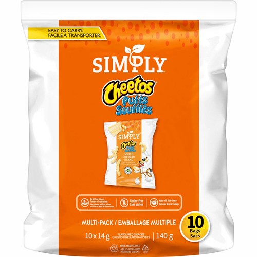 Cheetos Simply Puffs White Cheddar 10 x 14 g