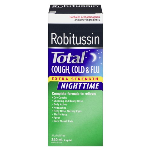Robitussin Extra Strength Night Cough & Cold Syrup 240 ml